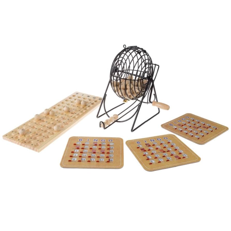 びんご Amazon.com: Deluxe Bingo Game with Accessories, Metal Ball